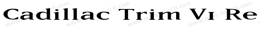 Cadillac Trim V1 Reg字体转换